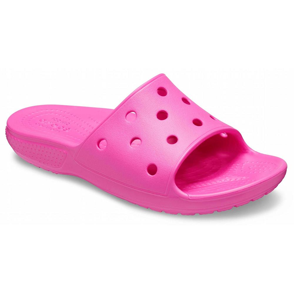Pink Girls' Crocs Classic Slide Sandals | NZ 1608CTVE
